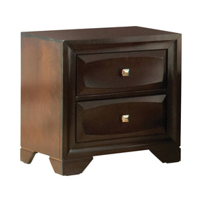 Jaxson 2-Drawer Rectangular Nightstand Cappuccino - 203482 Pie's Variety Store