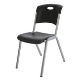 Lifetime Stack Chair Black Commercial Grade-28333 ebuystt