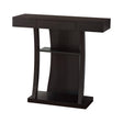 2-Shelf Rectangular Console Table Cappuccino - 950048 Pie's Variety Store