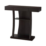 2-Shelf Rectangular Console Table Cappuccino - 950048 Pie's Variety Store