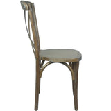 Advantage Dark Driftwood X-Back Chair [X-BACK-BURDRIFT] Pie's Variety Store