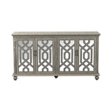 4-Door Accent Cabinet Antique White - 952845 Pie's Variety Store