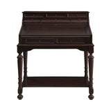 Milo 10-Drawer Secretary Desk Warm Brown - 800772 Pie's Variety Store