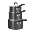 Tramontina Stackable Sauce pans 6pcs This set offers outstanding quality and value with a convenient stack-able design that helps keep your kitchen cabinets organized - 393405 Hannah Frederick