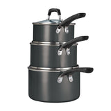 Tramontina Stackable Sauce pans 6pcs This set offers outstanding quality and value with a convenient stack-able design that helps keep your kitchen cabinets organized - 393405 Hannah Frederick