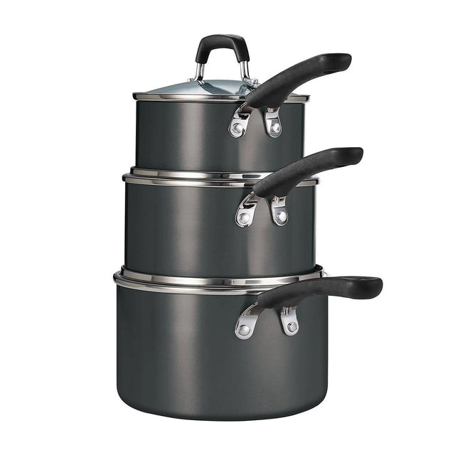 Tramontina Stackable Sauce pans 6pcs This set offers outstanding quality and value with a convenient stack-able design that helps keep your kitchen cabinets organized - 393405 Hannah Frederick