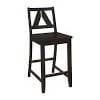 Counter Height Stool with Footrest Black - 193499 Pie's Variety Store