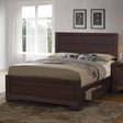 Kauffman California King Storage Bed Dark Cocoa - 204390KW Pie's Variety Store