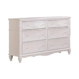 Caroline 6-Drawer Rectangular Dresser White - 400723 Pie's Variety Store