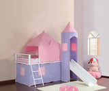 Princess Castle Twin Tent Loft Bed Pink And Perwinkle - 460279 A-Z Store Nadia