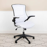 Mid-Back Black / Blue / Dark Gray / Green / Red / White Mesh Swivel Ergonomic Task Office Chair with Flip-Up Arms - BL-X-5M-BK-GG / BL-X-5M-BLUE-GG / BL-X-5M-DKGY-GG / BL-X-5M-GRN-GG / BL-X-5M-RED-GG / BL-X-5M-WH-GG ADRIAN'S ELECTRONICS