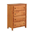 Wrangle Hill 4-Drawer Chest Amber Wash - 460099 A-Z Store Nadia