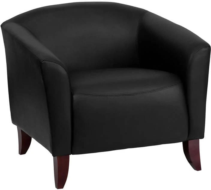 HERCULES Imperial Series Black LeatherSoft Chair - 111-1-BK-GG Pie's Variety Store