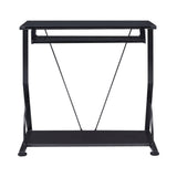 Computer Desk With Keyboard Tray Black perfect for the contemporary specialist or entrepreneur.- 800217 coastmega
