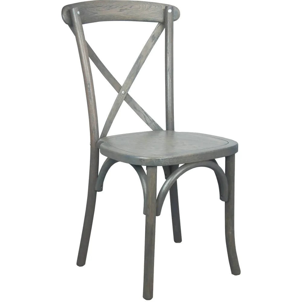 Advantage Dark Driftwood X-Back Chair [X-BACK-BURDRIFT] Pie's Variety Store