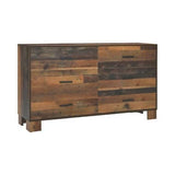Sidney Queen Panel Bed Rustic Pine 4PC Set - SET4PC223141Q Pie's Variety Store