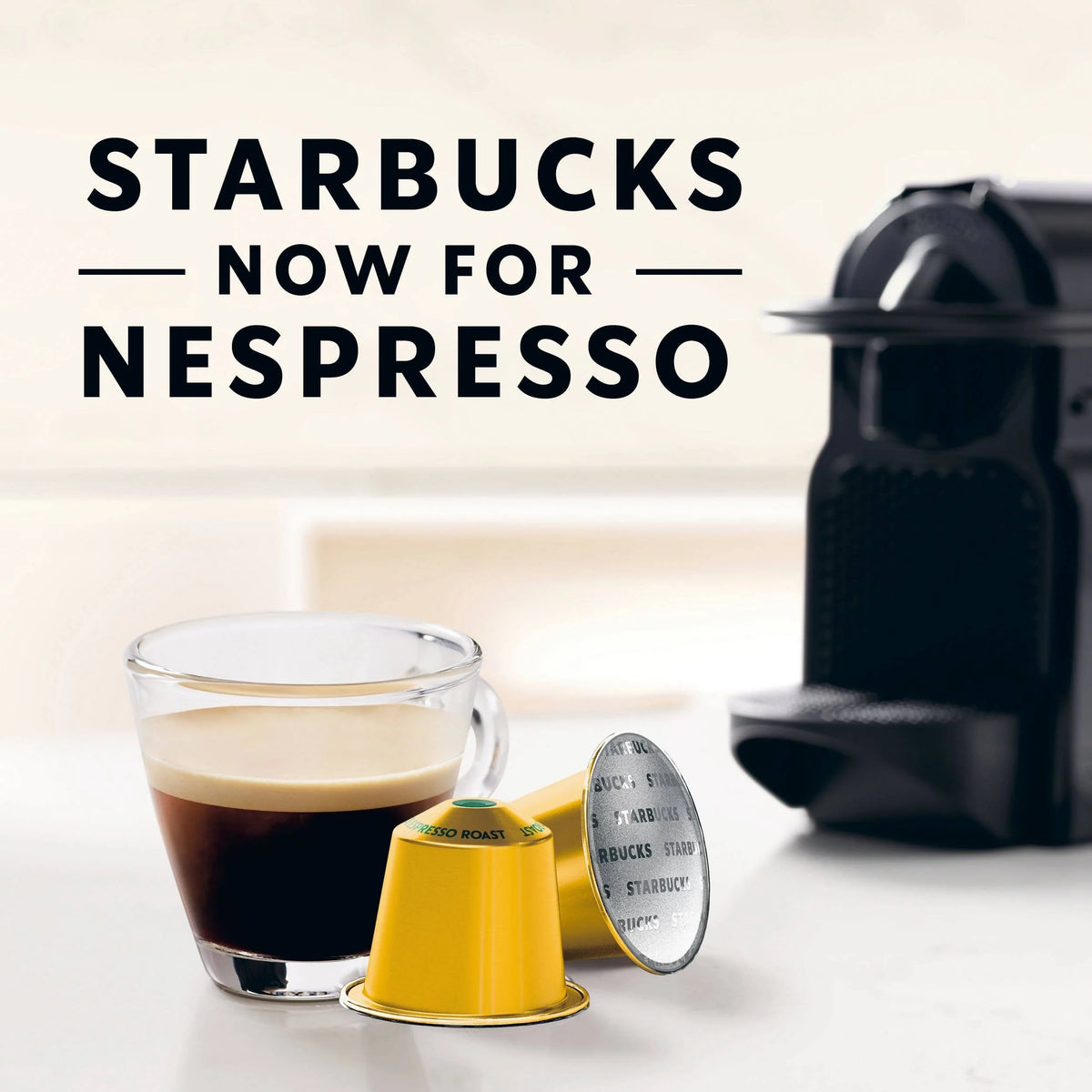 Starbucks by Nespresso Blonde Roast Espresso allows you to enjoy STARBUCKS at home
