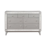 Camille Queen Button Tufted Bed Grey 4 PIECE Set - SET4PC300621Q Pie's Variety Store
