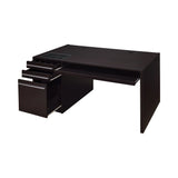 Halston 3-Drawer Connect-It Office Desk Cappuccino - 800982 Pie's Variety Store