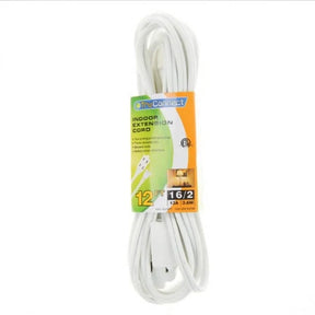 Truconnect Durable 12 Feet Indoor Extension Cord With 3 Receptacles