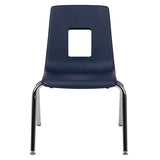 Advantage Black Student Stack School Chair - 16-inch [ADV-SSC-16BLK] Pie's Variety Store