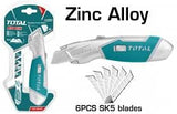 Total's Heavy Duty Utility Knife with Rubber Grip
