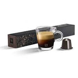 Nespresso Buenos Aires Lungo Coffee Capsules is a fragrant and balanced blend of washed Colombian Arabica that adds delicate fruit acidity and lightly fried Ugandan Robusta that adds malty cereals and sweet notes of popcorn to the mix - NESC-135-0296 Pie's Variety Store