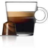 Nespresso Buenos Aires Lungo Coffee Capsules is a fragrant and balanced blend of washed Colombian Arabica that adds delicate fruit acidity and lightly fried Ugandan Robusta that adds malty cereals and sweet notes of popcorn to the mix - NESC-135-0296 Pie's Variety Store
