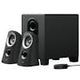 Logitech Z313 Speaker System 2.1 with Subwoofer 25 W Black This 2.1 speaker system offers balanced acoustics and boosted bass in a compact subwoofer.-Z313 Hannah's Variety Store