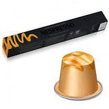 Nespresso Buenos Aires Lungo Coffee Capsules is a fragrant and balanced blend of washed Colombian Arabica that adds delicate fruit acidity and lightly fried Ugandan Robusta that adds malty cereals and sweet notes of popcorn to the mix - NESC-135-0296 Pie's Variety Store