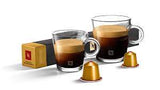 Nespresso Buenos Aires Lungo Coffee Capsules is a fragrant and balanced blend of washed Colombian Arabica that adds delicate fruit acidity and lightly fried Ugandan Robusta that adds malty cereals and sweet notes of popcorn to the mix - NESC-135-0296 Pie's Variety Store