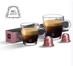 Nespresso Buenos Aires Lungo Coffee Capsules is a fragrant and balanced blend of washed Colombian Arabica that adds delicate fruit acidity and lightly fried Ugandan Robusta that adds malty cereals and sweet notes of popcorn to the mix - NESC-135-0296 Pie's Variety Store