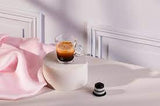 Nespresso Buenos Aires Lungo Coffee Capsules is a fragrant and balanced blend of washed Colombian Arabica that adds delicate fruit acidity and lightly fried Ugandan Robusta that adds malty cereals and sweet notes of popcorn to the mix - NESC-135-0296 Pie's Variety Store