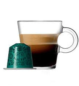 Nespresso Buenos Aires Lungo Coffee Capsules is a fragrant and balanced blend of washed Colombian Arabica that adds delicate fruit acidity and lightly fried Ugandan Robusta that adds malty cereals and sweet notes of popcorn to the mix - NESC-135-0296 Pie's Variety Store