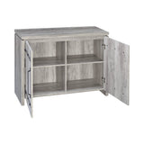2-Door Accent Cabinet Grey Driftwood - 950785 Pie's Variety Store