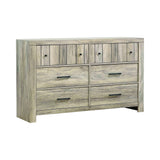 Adelaide Queen Wood Panel Bed Rustic Oak 4PC Set - SET4PC223101Q Pie's Variety Store