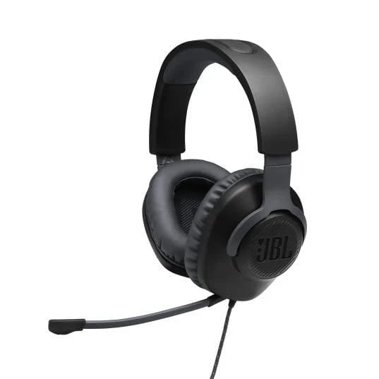 JBL Quantum 100 Wired over-ear gaming headset with flip-up mic - JBLQUANTUM100BLKAM Pie's Variety Store