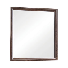 Brandon Framed Mirror Medium Warm Brown - 205324 Pie's Variety Store