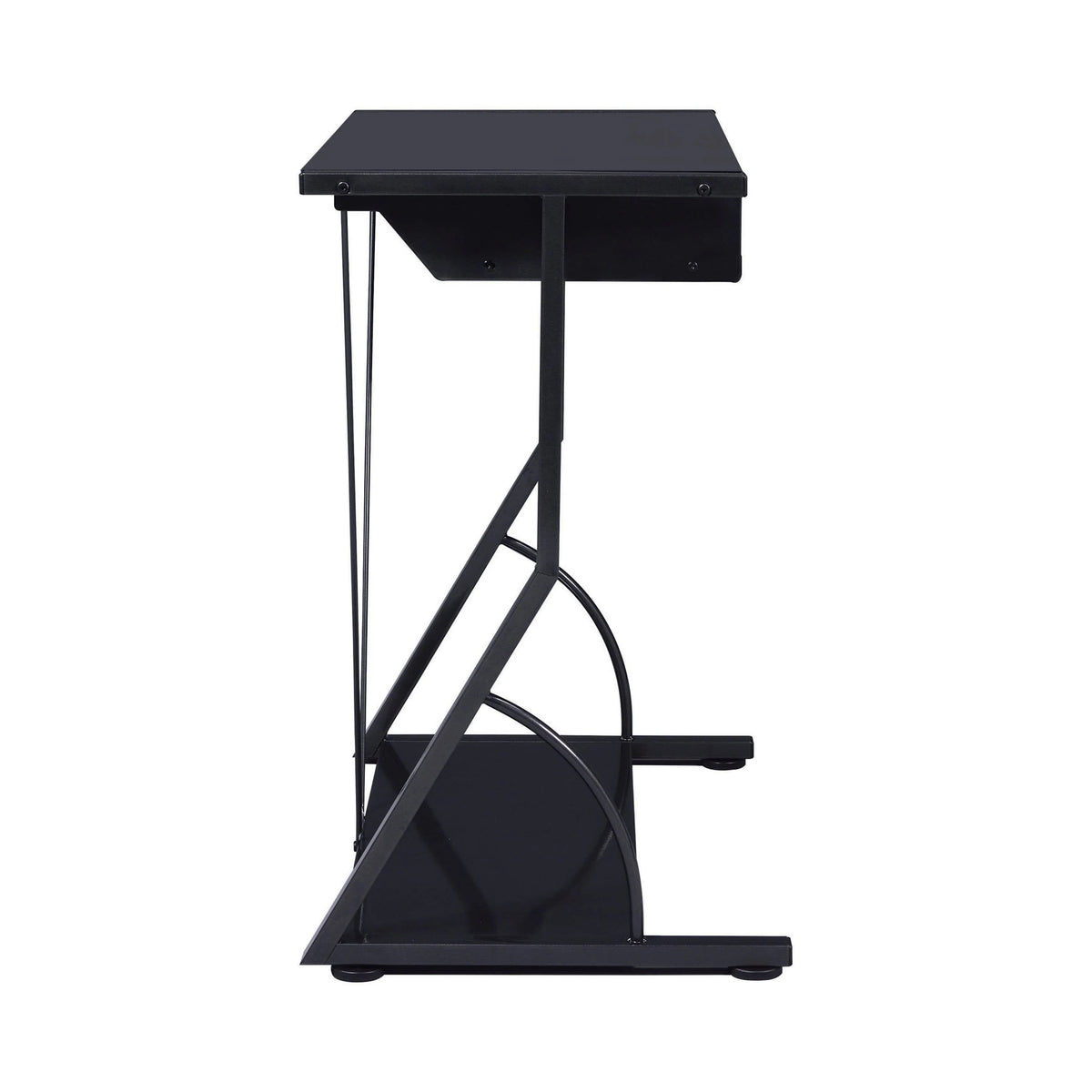 Computer Desk With Keyboard Tray Black perfect for the contemporary specialist or entrepreneur.- 800217 coastmega