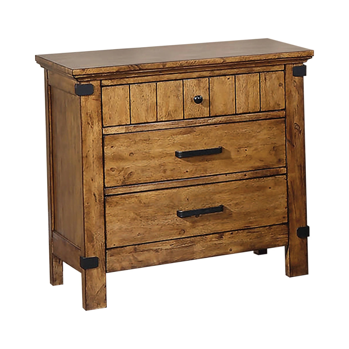 Brenner Queen Panel Bed Rustic Honey 4 PIECE Set - SET4PC205260Q Pie's Variety Store