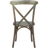 Advantage Dark Driftwood X-Back Chair [X-BACK-BURDRIFT] Pie's Variety Store