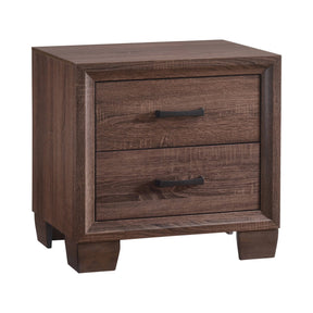 Brandon 2-Drawer Nightstand Medium Warm Brown - 205322 Pie's Variety Store