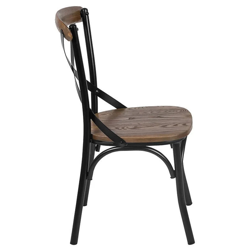 Advantage Dark Driftwood X-Back Chair [X-BACK-BURDRIFT] Pie's Variety Store