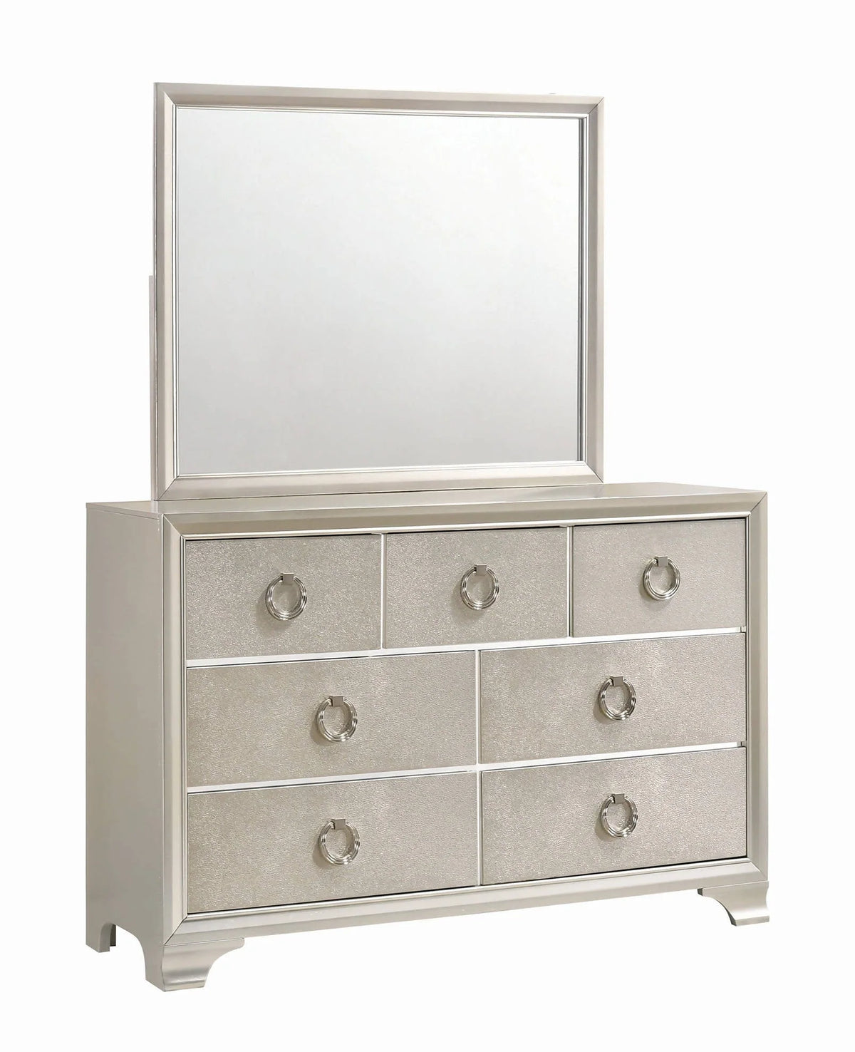 Salford Rectangular Mirror Metallic Sterling - 222724 Pie's Variety Store