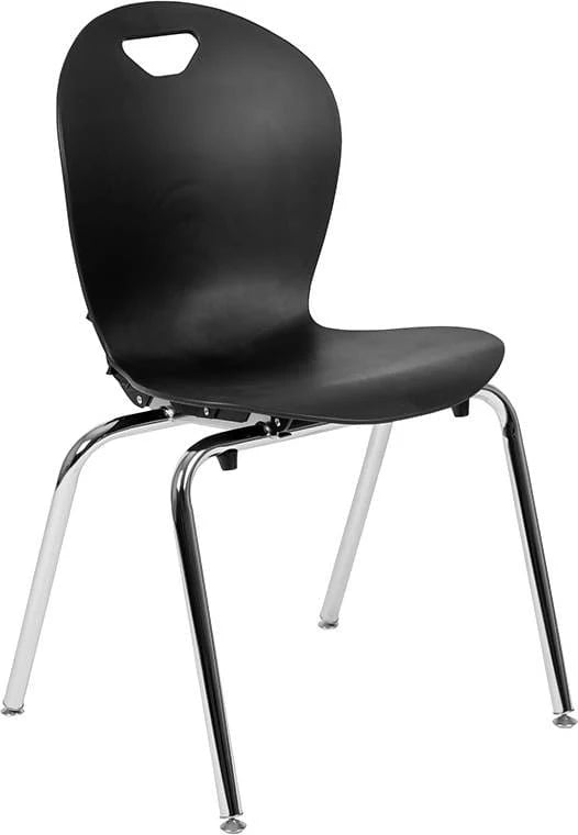 Advantage Titan Black Student Stack School Chair - 18-inch [ADV-TITAN-18BLK] Pie's Variety Store