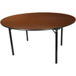 Advantage 5 ft. Round High Pressure Laminate Folding Banquet Table [MEW-60R-WB] Pie's Variety Store
