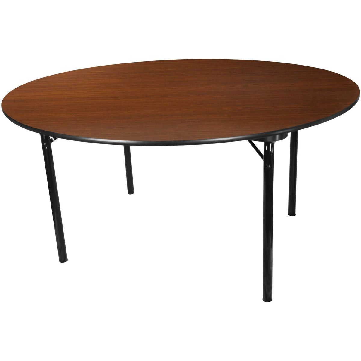 Advantage 5 ft. Round High Pressure Laminate Folding Banquet Table [MEW-60R-WB] Pie's Variety Store