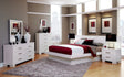 Jessica Queen Platform Bed With Rail Seating White 4PC Set - SET4PC202990Q Pie's Variety Store