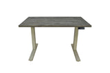 Myers Adjustable Height Standing Desk Weathered Pine And Antique Ivory - 805480 coastmega