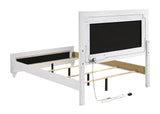 Whitaker Queen Bed With LED Lighting White - 223331Q Pie's Variety Store